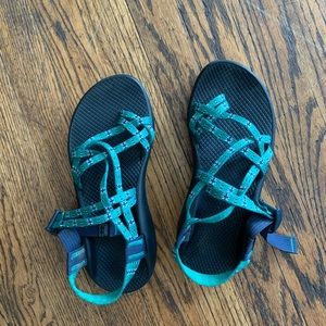 Green Strap Chacos